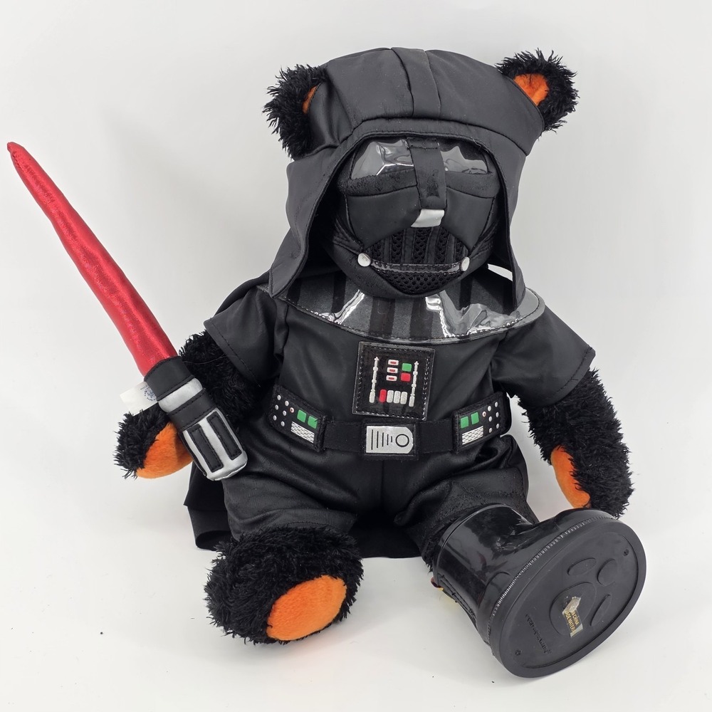 Build A Bear Star Wars Darth Vader Outfit W Cape Mask Light Saber 2010 Read Desc